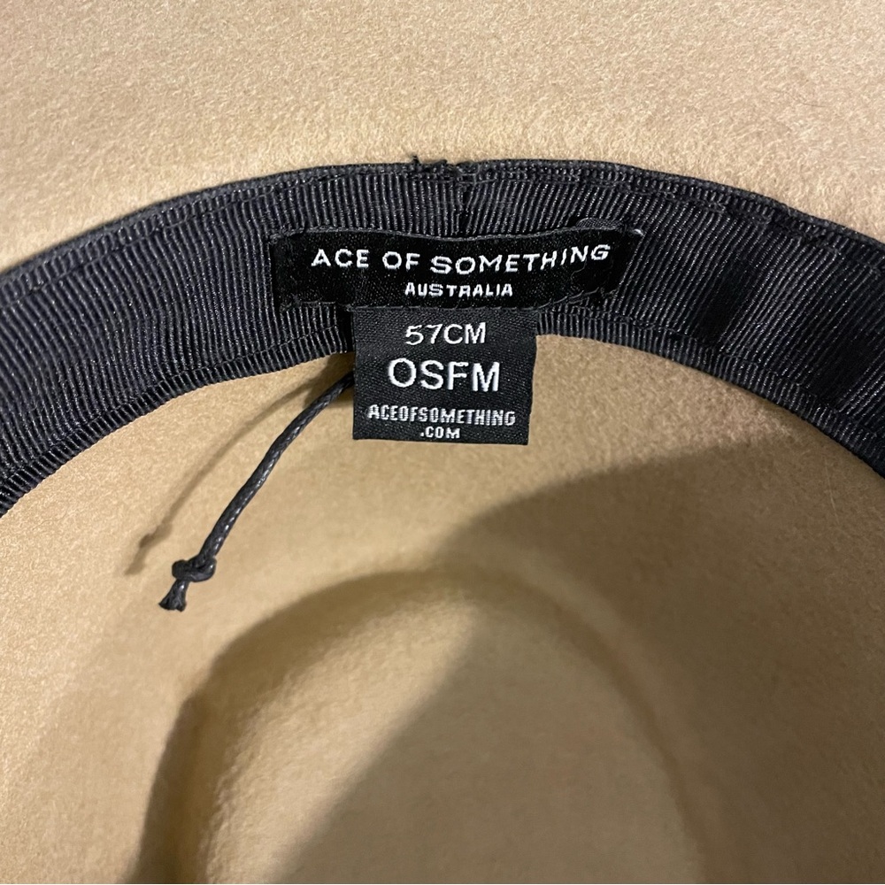 Ace Of Something Australia Oslo Fedora Wool Hat in Tan - Picture 4 of 7
